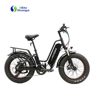 20 Inch Fat Tire Folding Electric Bike with 500W Motor 48V Lithium Battery Full Suspension Wholesale Ebike